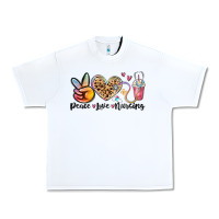 White peace love nursing Urban Heavy Tee - MaliasSmallBusiness