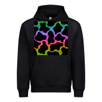 Black cow glitter seamless pattern Urban Hoodie - BundleAndBundleShop