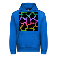 Cobalt cow glitter seamless pattern Urban Hoodie - BundleAndBundleShop