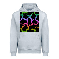 Heather Grey cow glitter seamless pattern Urban Hoodie - BundleAndBundleShop