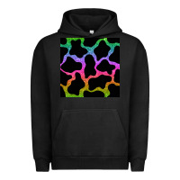 Pigment Black cow glitter seamless pattern Urban Hoodie - BundleAndBundleShop