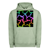 Pigment Oil Green cow glitter seamless pattern Urban Hoodie - BundleAndBundleShop