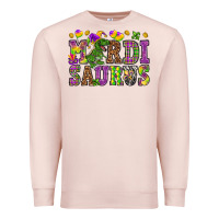 Pale Pink Mardi Saurus Premium Sweatshirt - HowdyJamesFarm