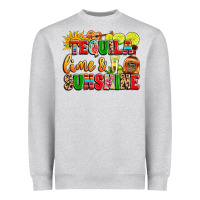Heather Grey tequila lime and sunshine Heavyweight Sweatshirt - LillyAllenDesigns