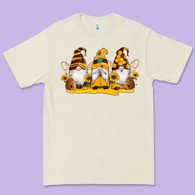 Western Bee Gnomes Beehive Honey Sunflowers Premium Tee Designed By Artiststas
