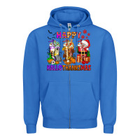 True Royal happy hallothanksmas coffee cups Zipper Hoodie - texasbilliewilder