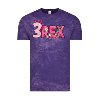 Cloud Purple pink three rex Vintage Tee - MaliasSmallBusiness