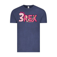Vintage Denim pink three rex Vintage Tee - MaliasSmallBusiness