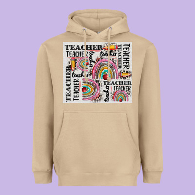 Teacher Tumbler Heavyweight Hoodie Designed By Cowgirlartshop
