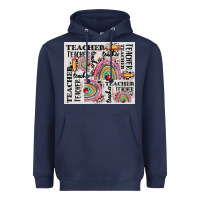 Navy teacher tumbler Heavyweight Hoodie - CowGirlArtShop