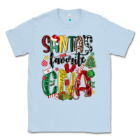 Dusty Blue santas favorite cna nurse Classic Tee - MaliasSmallBusiness