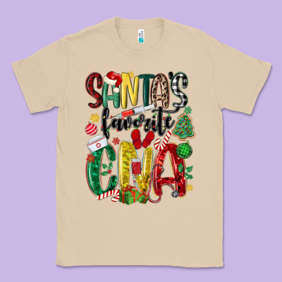 Santas Favorite Cna Nurse Classic Tee Designed By Maliassmallbusiness
