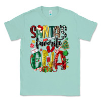Seafoam santas favorite cna nurse Classic Tee - MaliasSmallBusiness