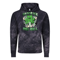 Cloud Black shamrock and roll Vintage Hoodie - MaliasSmallBusiness