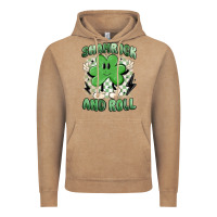 Vintage Coffee shamrock and roll Vintage Hoodie - MaliasSmallBusiness