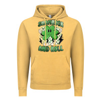 Vintage Mustard shamrock and roll Vintage Hoodie - MaliasSmallBusiness