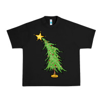 Black trendy christmas tree Urban Heavy Tee - MaliasSmallBusiness