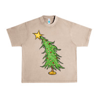French Oak trendy christmas tree Urban Heavy Tee - MaliasSmallBusiness