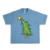 Pebble Blue trendy christmas tree Urban Heavy Tee - MaliasSmallBusiness