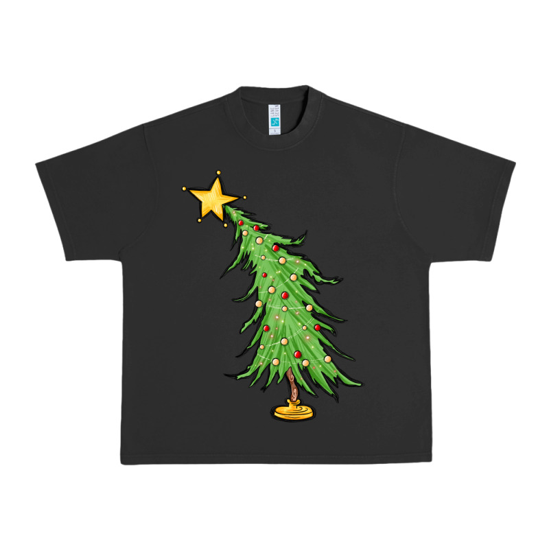 Trendy Christmas Tree Urban Heavy Tee by MaliasSmallBusiness | Teevron