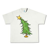 Pistachio trendy christmas tree Urban Heavy Tee - MaliasSmallBusiness