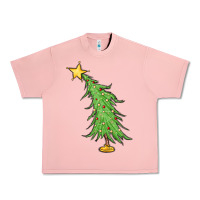 Salmon trendy christmas tree Urban Heavy Tee - MaliasSmallBusiness