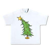White trendy christmas tree Urban Heavy Tee - MaliasSmallBusiness