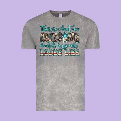 This Is What An Awesome Dental Hygienist Looks Like Vintage Tee Designed By Jahusdesignshop