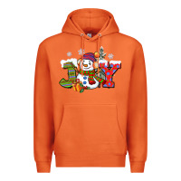 Carrot christmas joy snowman Premium Hoodie - CowGirlArtShop