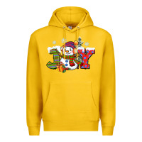 Lemon christmas joy snowman Premium Hoodie - CowGirlArtShop