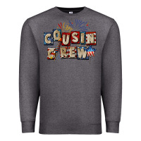 Charcoal Heather Cousin crew 4th of july Premium Sweatshirt - CowGirlArtShop