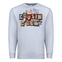 Heather Grey Cousin crew 4th of july Premium Sweatshirt - CowGirlArtShop