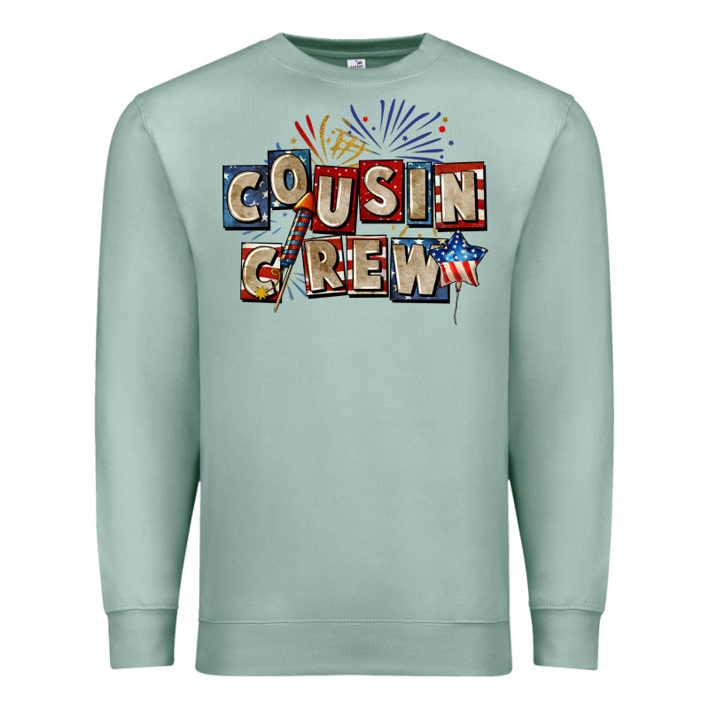 Cousin Crew 4th Of July Premium Sweatshirt by CowGirlArtShop | Teevron