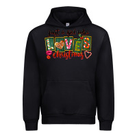 Black Just A Girl Who Loves Christmas Urban Hoodie - FaDigitalArtStudio