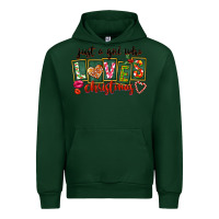 Forest Green Just A Girl Who Loves Christmas Urban Hoodie - FaDigitalArtStudio