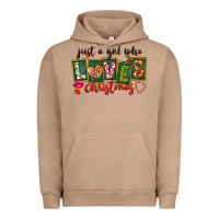 Pigment Burro Just A Girl Who Loves Christmas Urban Hoodie - FaDigitalArtStudio