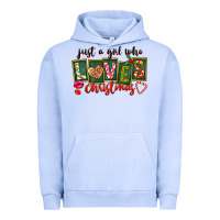 Pigment Grape Ice Just A Girl Who Loves Christmas Urban Hoodie - FaDigitalArtStudio