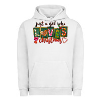 Pigment Lunar Rock Just A Girl Who Loves Christmas Urban Hoodie - FaDigitalArtStudio