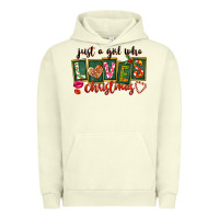 Pigment Pistachio Just A Girl Who Loves Christmas Urban Hoodie - FaDigitalArtStudio