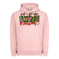 Pigment Salmon Just A Girl Who Loves Christmas Urban Hoodie - FaDigitalArtStudio