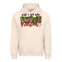 Sandshell Just A Girl Who Loves Christmas Urban Hoodie - FaDigitalArtStudio