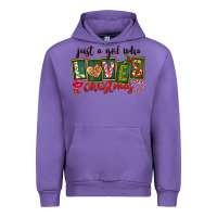 Tulip Just A Girl Who Loves Christmas Urban Hoodie - FaDigitalArtStudio