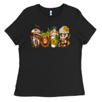 Black longhaired cow coffee Ladies Tee - Jasminsmagicworld