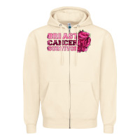 Sandshell Breast Cancer Survivor Zipper Hoodie - texasbilliewilder