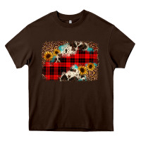 Chocolate Brown christmas background Heavy Core Tee - JahusDesignShop
