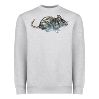 Heather Grey packrat aka, woodrat Heavyweight Sweatshirt - LillyAllenDesigns