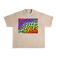 French Oak leopard background rainbow 3200x2400 Urban Heavy Tee - AdoDesignShop