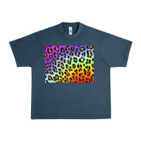 Midnight Navy leopard background rainbow 3200x2400 Urban Heavy Tee - AdoDesignShop