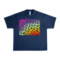Navy leopard background rainbow 3200x2400 Urban Heavy Tee - AdoDesignShop