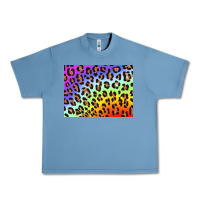 Pebble Blue leopard background rainbow 3200x2400 Urban Heavy Tee - AdoDesignShop